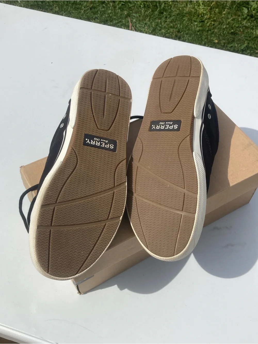 Sperry Top Siders Black Canvas Low-Top Sneakers